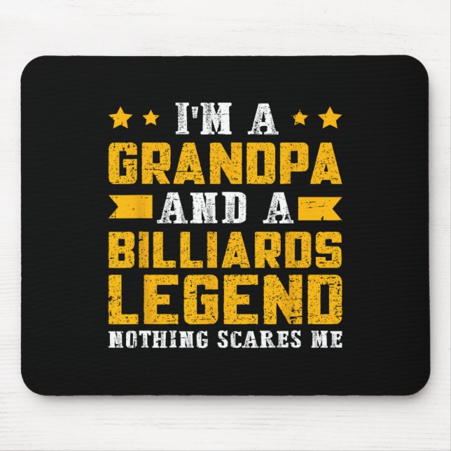 Mousepad Vovô da Legenda Billiards (Frente)