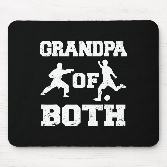 Mousepad Vovô De Futebol Engraçado E Avô De Karate (Frente)