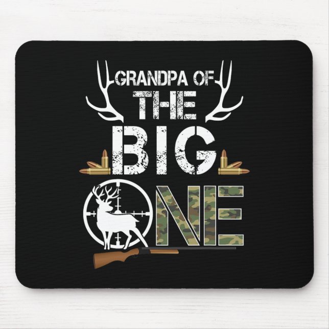Mousepad Vovô Do Grande Ca De Caça De Aniversário (Frente)