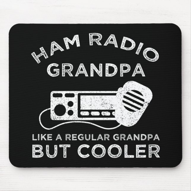 Mousepad Vovô Do Ham Radio Como Vovô Normal Mas Mais Legal (Frente)