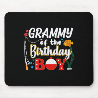 Mousepad Vovó Do Menino De Aniversário Família De Pesca Com