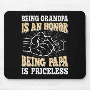 Mousepad Vovô É Uma Honra Ser Papa É Um Pai Inestimável Fa
