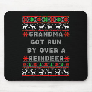 Mousepad Vovó engraçada foi atropelada por uma rena