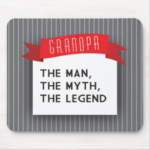 Mousepad Vovô - homem, o mito, a legenda