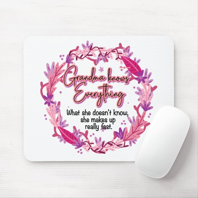 Mousepad Vovó sabe tudo (Com mouse)