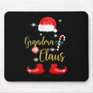 Mousepad Vovó Santa Claus Divertido Famílias Pjs de Natal p