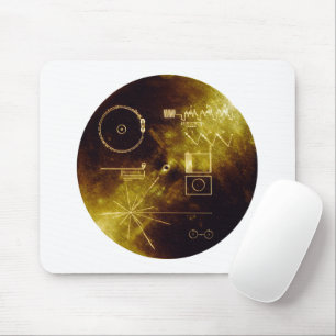 Mousepad Voyager 1 + 2 Sons do Cobrir Dourado do Registro d