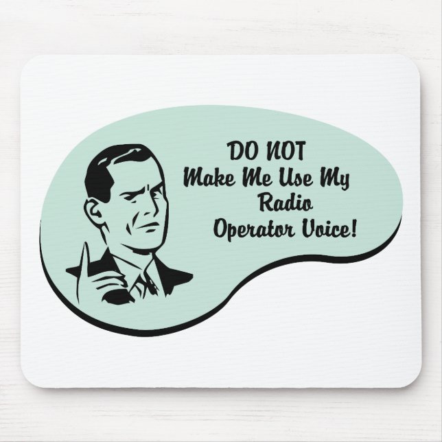 Mousepad Voz do operador de rádio (Frente)