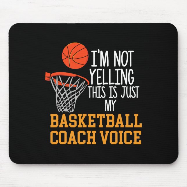 Mousepad Voz do treinador de basquetebol (Frente)