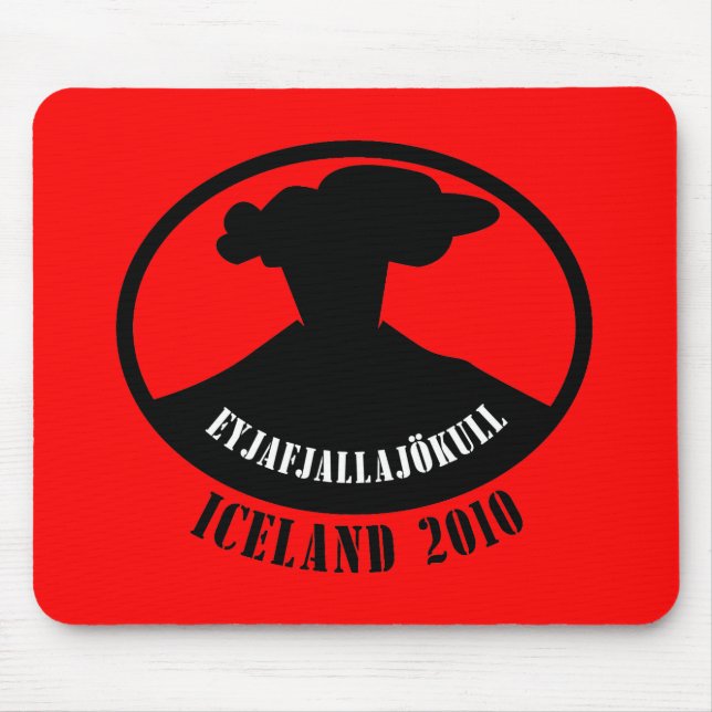 Mousepad Vulcão 2010 de Islândia (Frente)