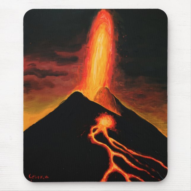Mousepad vulcão Cumbre Vieja (Frente)