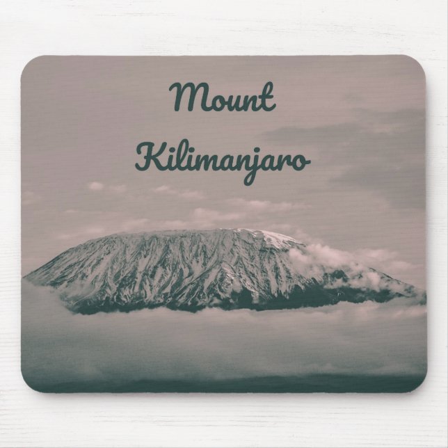 Mousepad Vulcão de Neve Monte Kilimanjaro na Tanzânia Áfric (Frente)