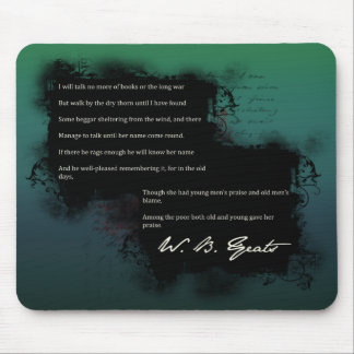 Mousepad W.B. Tapete do rato de Yeats