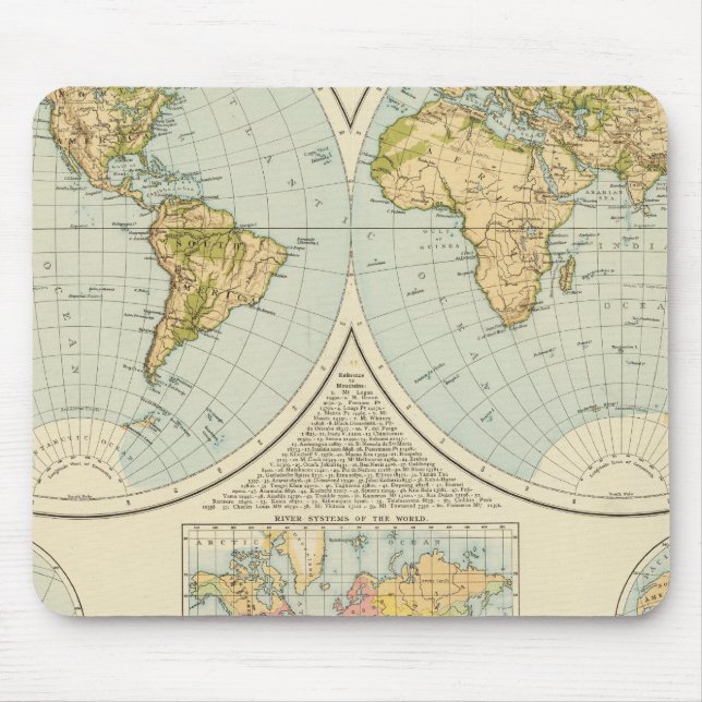 Mousepad W, E Hemisférios (Frente)