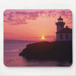 Mousepad WA, Ilha de San Juan, Farol de Lime Kiln, 1919,