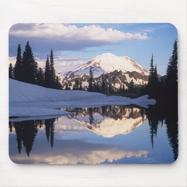 Mousepad WA, Parque Nacional Mt. Rainier, Mt. Rainier e nuv (Frente)