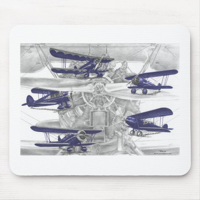 Mousepad Waco Biplane (Frente)
