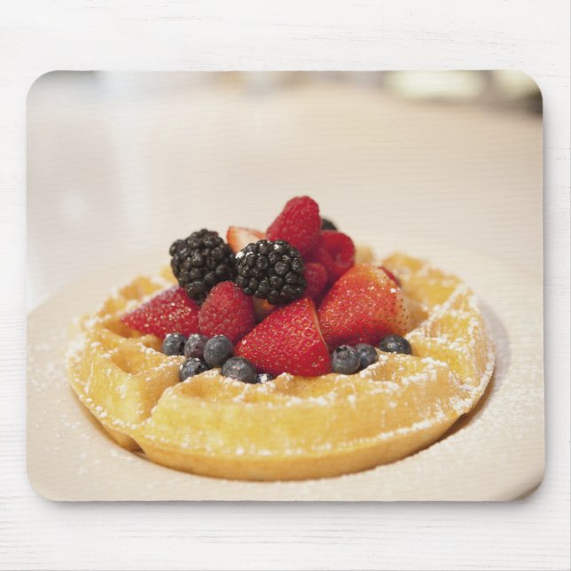 Mousepad waffle de fruta fresca (Frente)