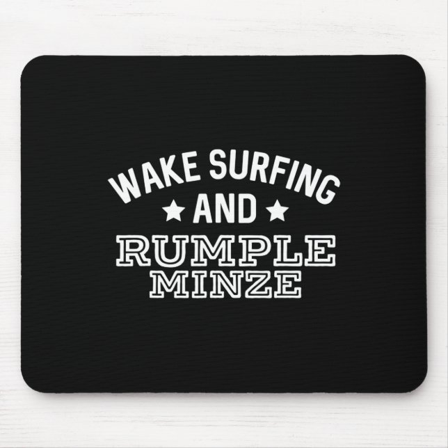 Mousepad Wake Surfing E Rumple Minze Divertido Barco Soltar (Frente)