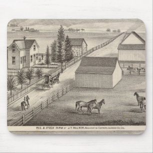 Mousepad Walker, residências de Knittel, fazendas