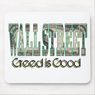 Mousepad Wall Street/ Greed é bom
