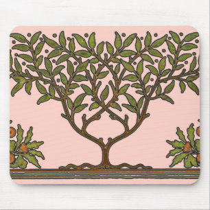 Mousepad Wallpaper Floral William Morris Tree Frieze