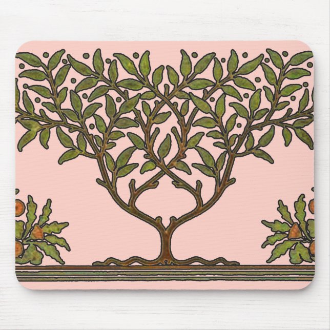 Mousepad Wallpaper Floral William Morris Tree Frieze (Frente)