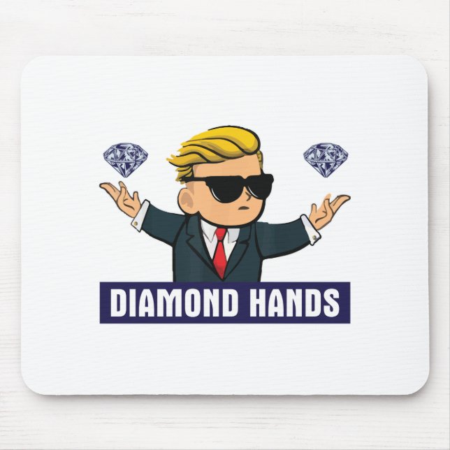 Mousepad Wallstreetbetbetes Diamond Hands - Op Mercado de a (Frente)