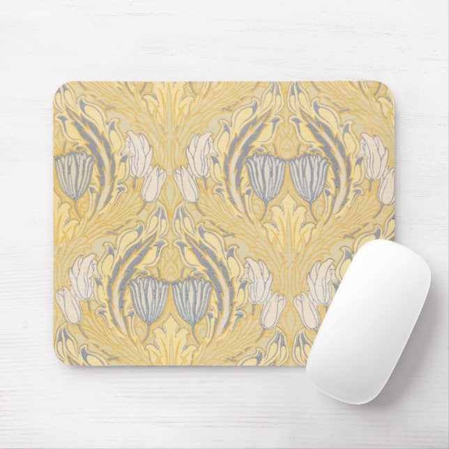 Mousepad Walter Crane Blue Tulipes & Acanthus (Com mouse)