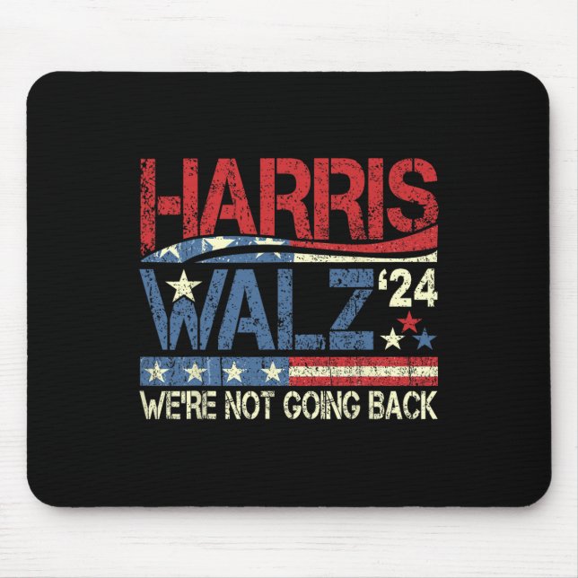 Mousepad Walz 2024 para Presidente Não vamos voltar (Frente)