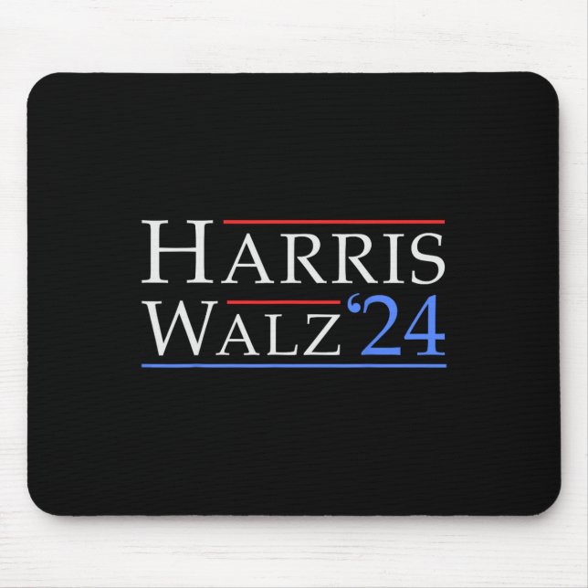 Mousepad Walz 2024 Save Democracy 2024 Eletion Funny Harri (Frente)
