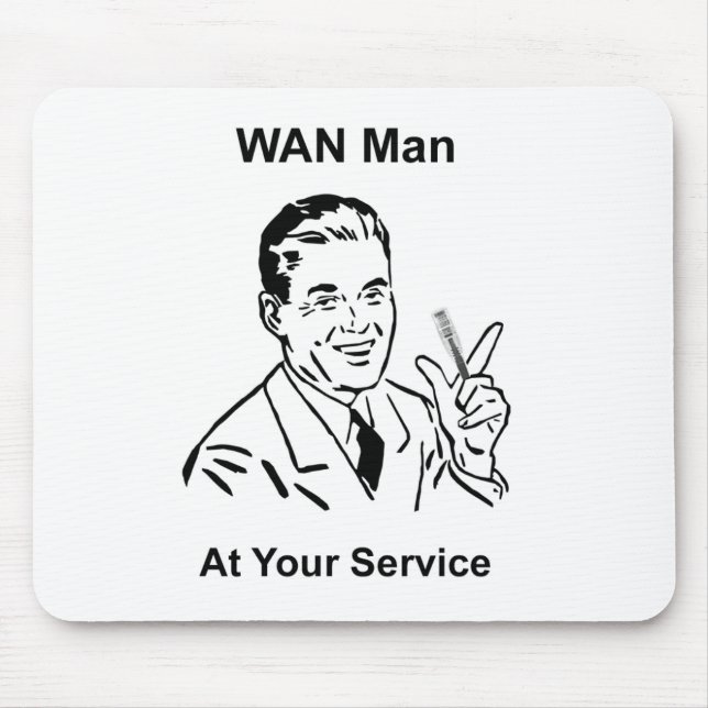 Mousepad WAN Man On Your Service Retro Tech (Frente)
