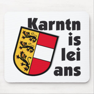 Mousepad Wappen Österreich Kärnten Is lei ans Dialekt