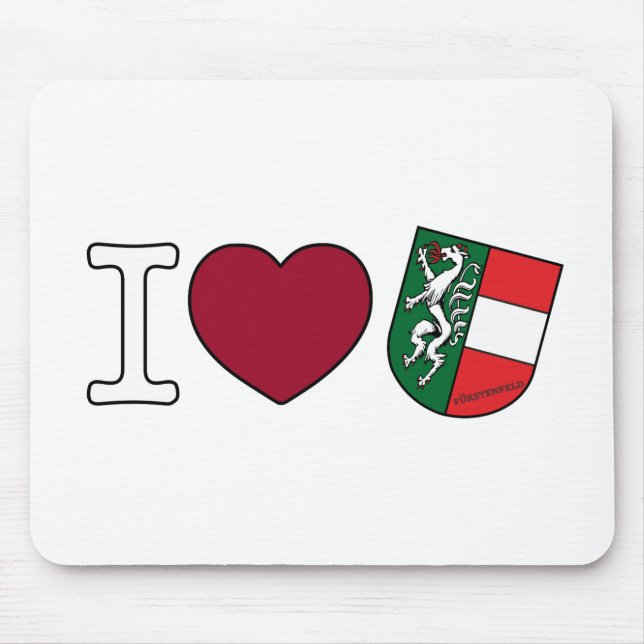 Mousepad Wappen Steiermark Ich liebe Fürstenfeld (Frente)