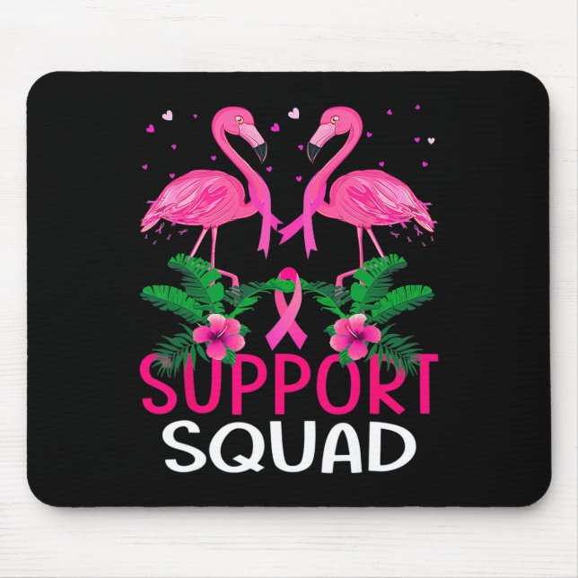 Mousepad Warrior Support Squad Flamingo Breast Cancer Aware (Frente)