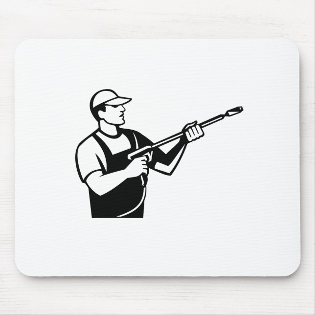 Mousepad Washer de energia com lavagem da pressão da água (Frente)