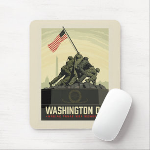 Mousepad Washington, DC Memorial da Guerra do Corpo de Ma