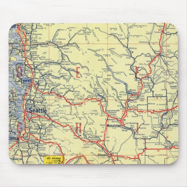 Mousepad Washington, Oregon, Idaho (Frente)