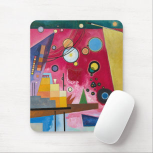 Mousepad Wassily Kandinsky Schweres Rot 1924 Arte Abstrato