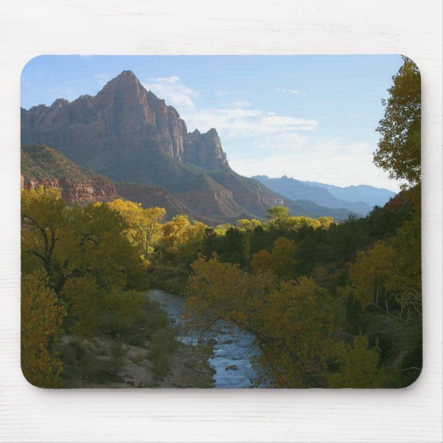 Mousepad Watchman Peak, Virgin River Zion National Park (Frente)