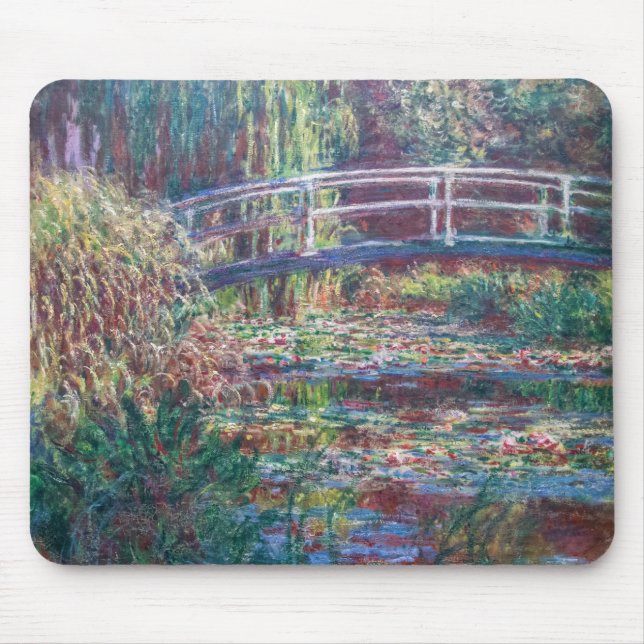 Mousepad Water Lily Pond (Harmonie Rosa, Monet) (Frente)