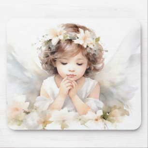 Mousepad Watercolor Angel Girl
