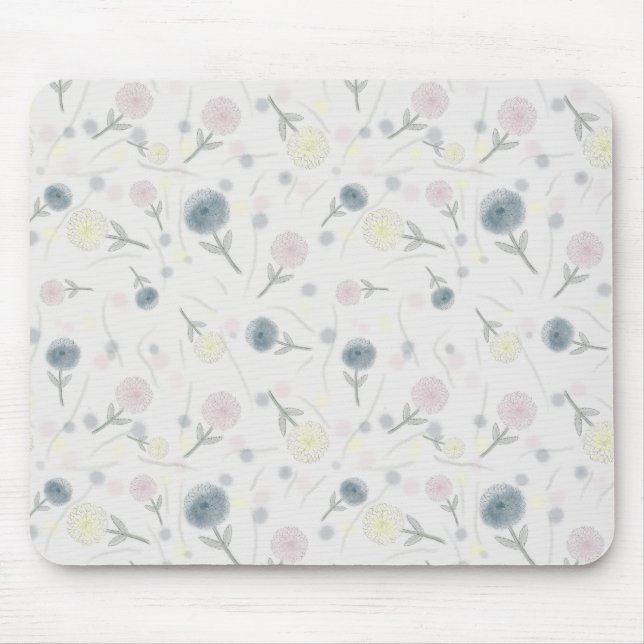Mousepad Watercolor Dahlia (Frente)