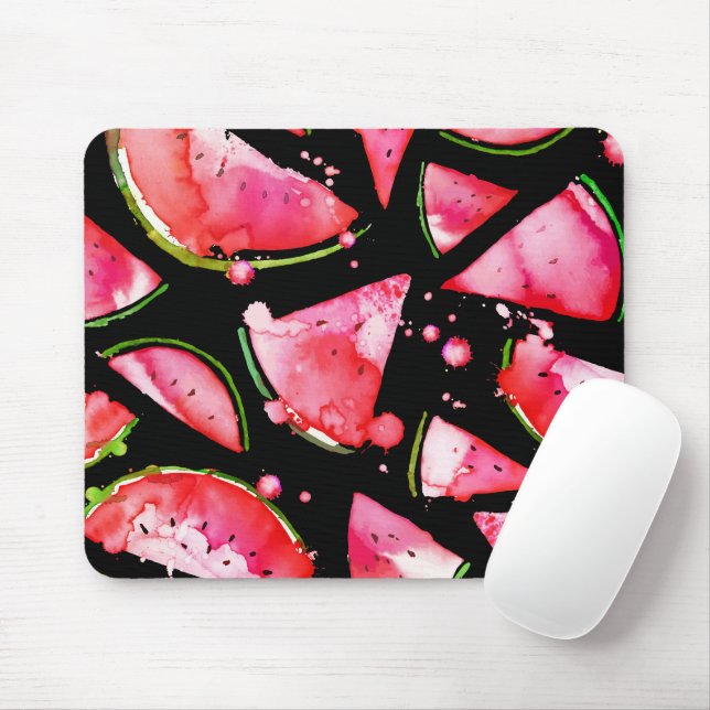 Mousepad Watercolor Melancia 2 (Com mouse)