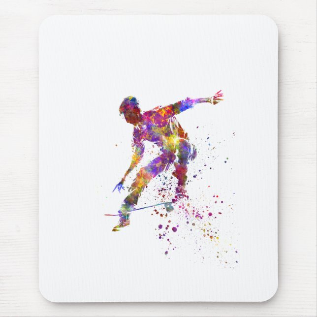 Mousepad watercolor skater (Frente)