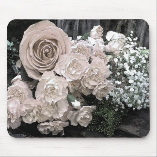 Mousepad Watercolor White Rose Carnívoros Respiração do Beb