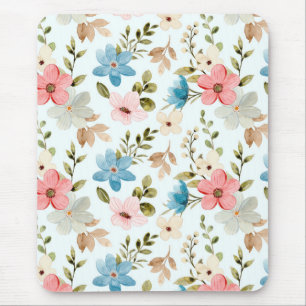 Mousepad Watercolor Wildflower Floral Pattern-67676