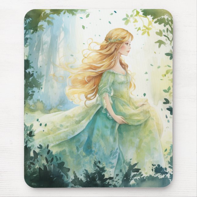 Mousepad Watercolour Forest Princess (Frente)