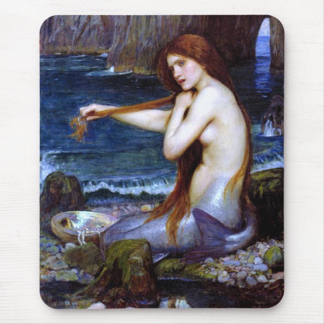 Mousepad Waterhouse: A sereia (Frente)