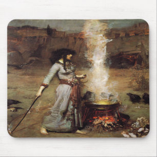Mousepad Waterhouse o tapete do rato mágico do círculo